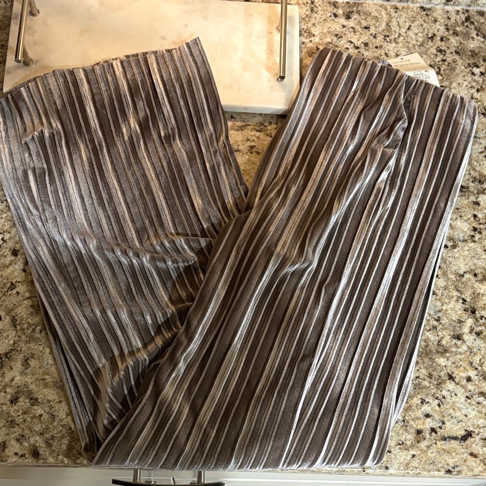 a new day Women's Velvet Striped Pants l